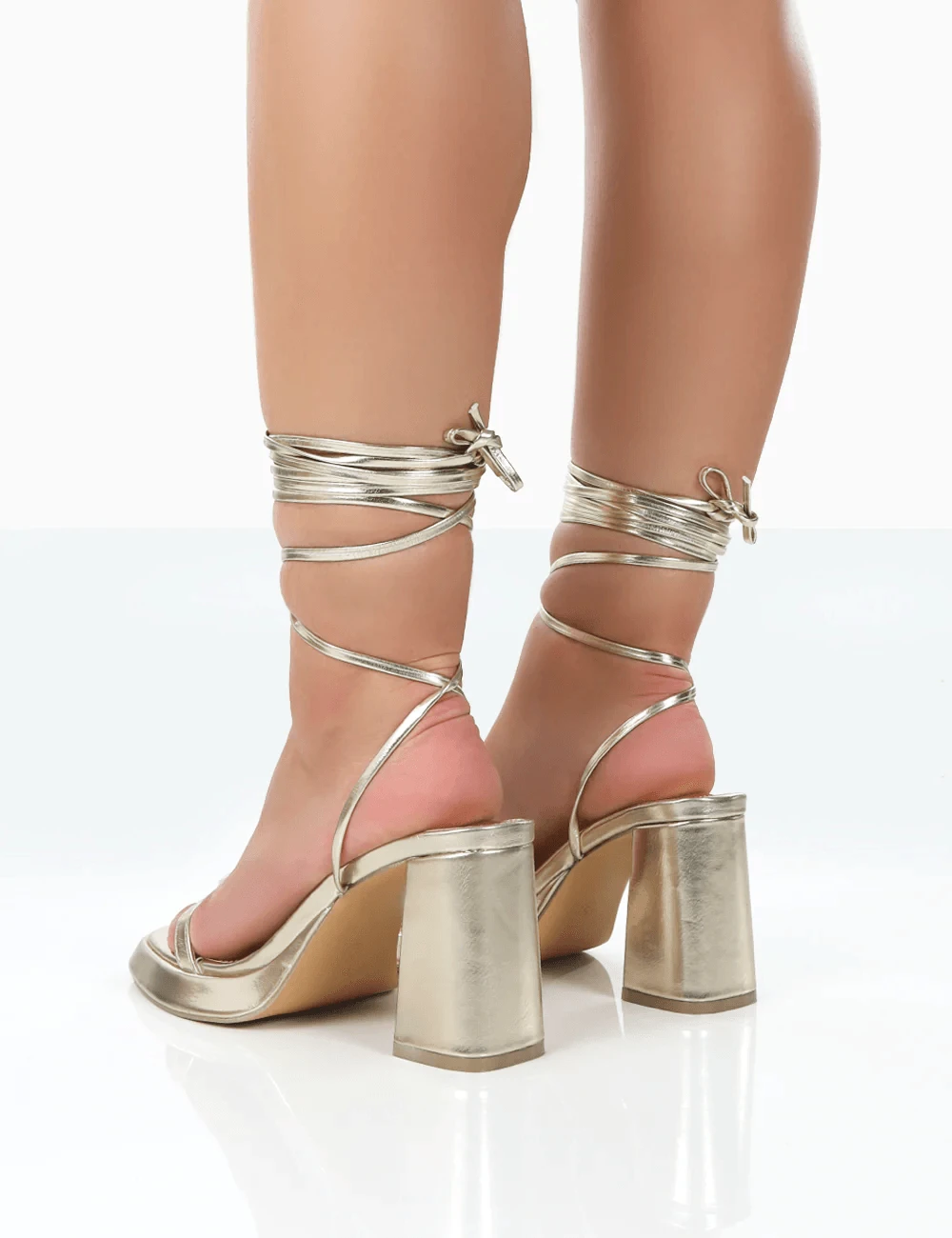 PUBLIC DESIRE - JAIPUR GOLD HEELS 3 PUBLIC DESIRE - JAIPUR GOLD HEELS - Image 3