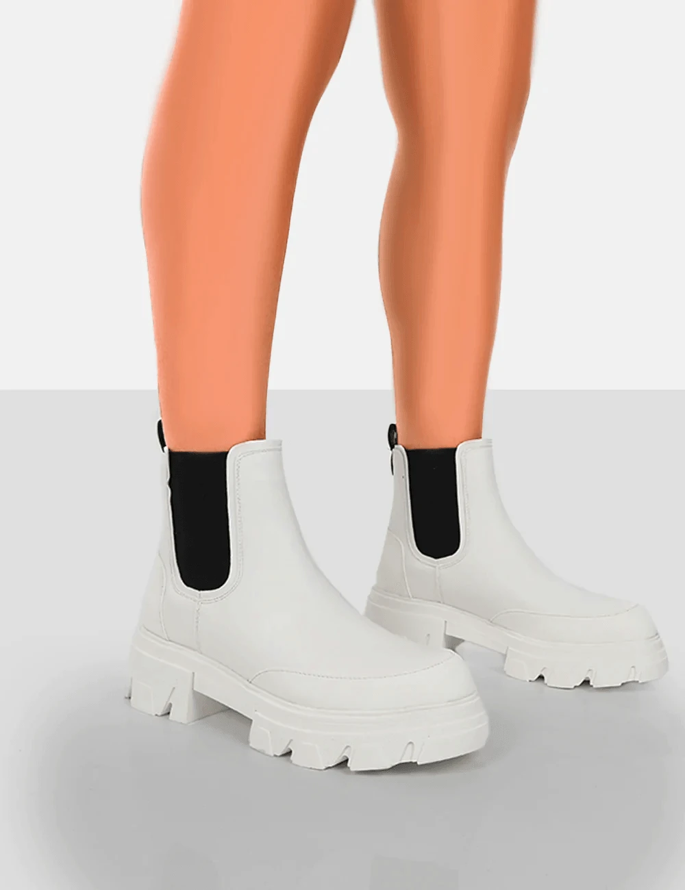 PUBLIC DESIRE - BYMIDNIGHT WHITE BOOTS 1 PUBLIC DESIRE - BYMIDNIGHT WHITE BOOTS