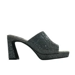 JEFFREY CAMPBELL - CAVIAR DARK GREY HEELS