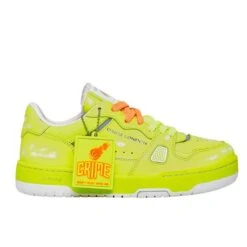 CRIME LONDON OFF COURT NEON SNEAKERS