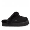 UGG DISQUETTE BLACK SLIPPERS