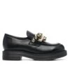 LOVE MOSCHINO CHAIN-DETAIL CHUNKY SOLE LOAFERS