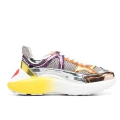 LOVE MOSCHINO HIGH-SHINE YELLOW SNEAKERS