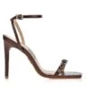 UZA COFFEE SNAKE HEELS