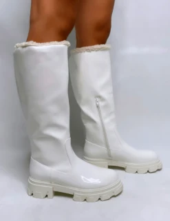 PUBLIC DESIRE - EMBER - WHITE PATENT