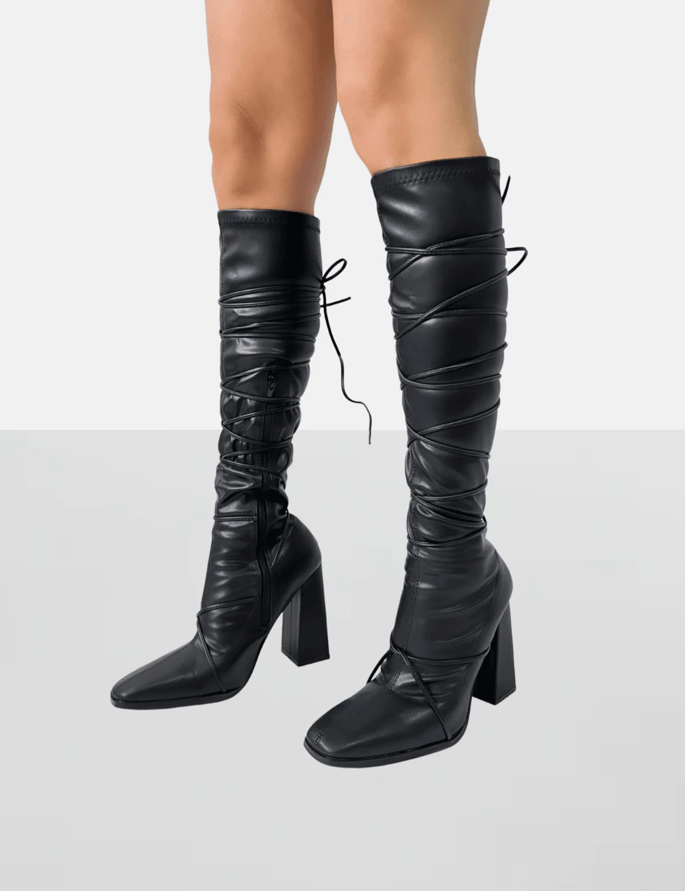 PUBLIC DESIRE - CARYN LACES BLACK PU 2 PUBLIC DESIRE - CARYN LACES BLACK PU - Image 2