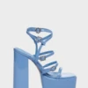 PUBLIC DESIRE - BABY BLUE PATENT HEELS