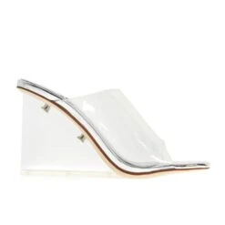 JEFFREY CAMPBELL - ACETATE SILVER HEELS