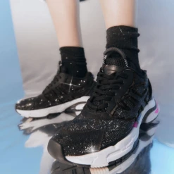 ASH RACE STRASS BLACK SNEAKERS -Jeffrey Campbell || Public Desire || Ash Store ash race strass black gemstone trainers p4258 137713 image