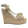 UZA BRAIDED PLATFORM HEELS