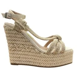 UZA BRAIDED PLATFORM HEELS