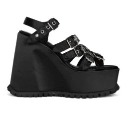 JEFFREY CAMPBELL - VOIDOID BLACK HEELS
