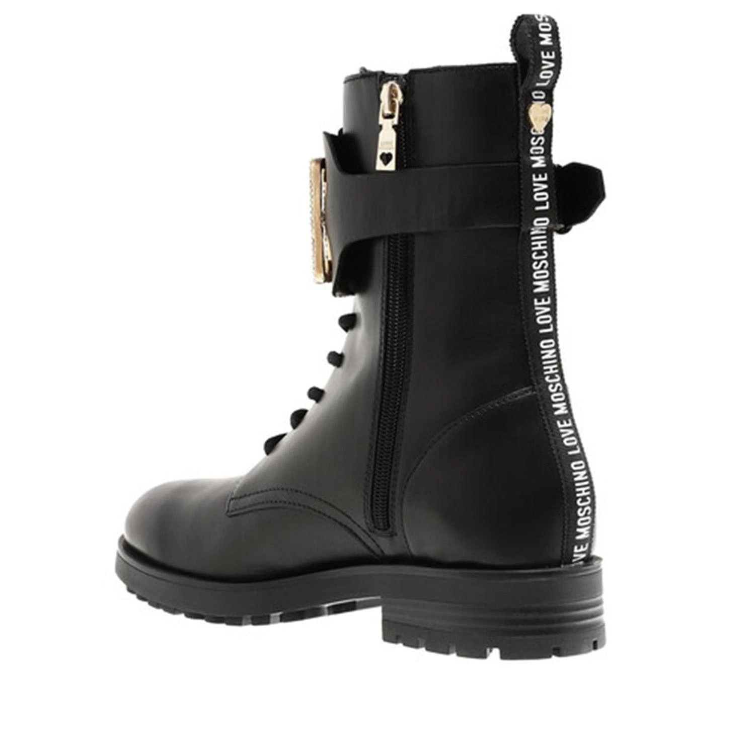 LOVE MOSCHINO LOGO BLACK BOOTS 3 LOVE MOSCHINO LOGO BLACK BOOTS - Image 3