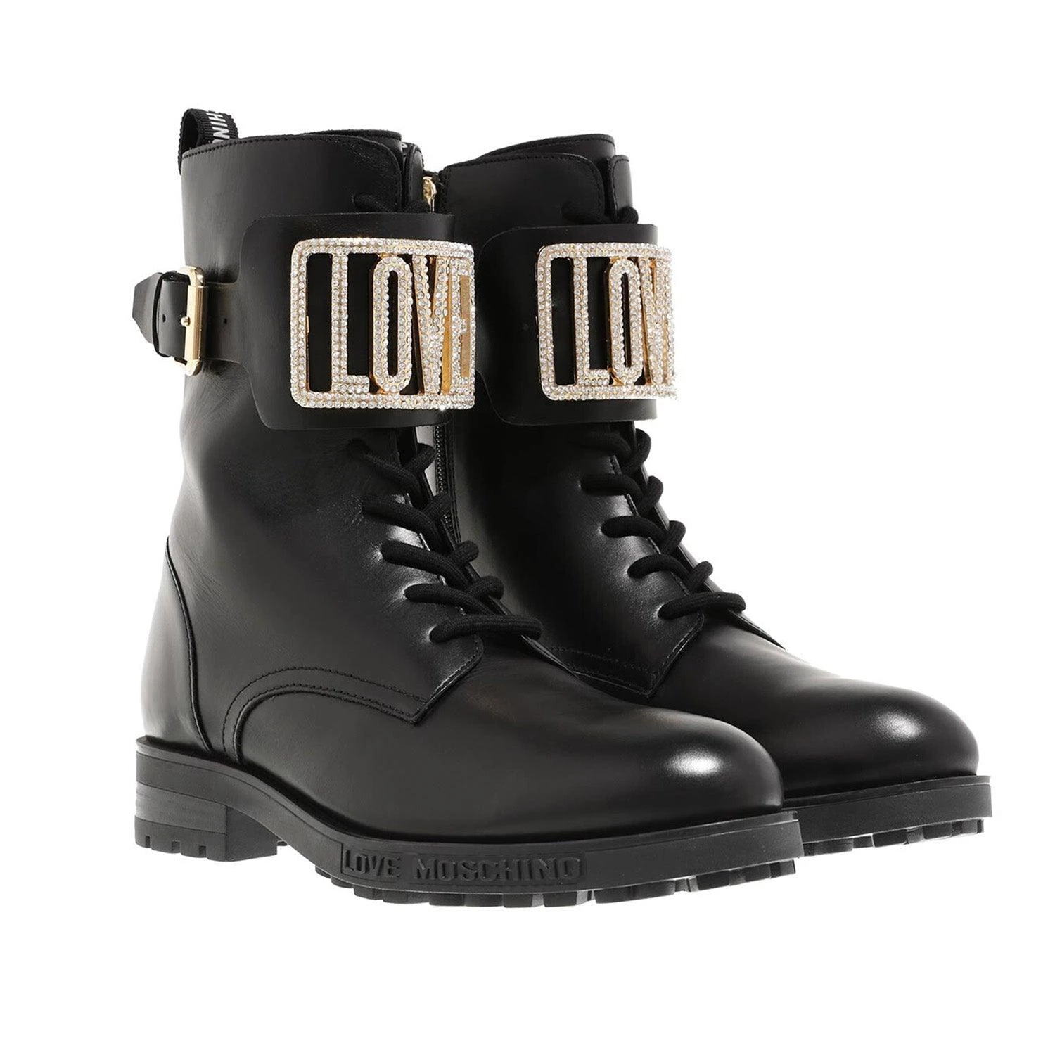 LOVE MOSCHINO LOGO BLACK BOOTS 2 LOVE MOSCHINO LOGO BLACK BOOTS - Image 2