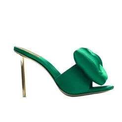 JEFFREY CAMPBELL - BOW-DOWN GREEN HEELS