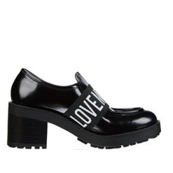LOVE MOSCHINO HIGH LOGO ABRASIV LOAFERS