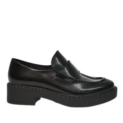 JEFFREY CAMPBELL INSPO BLACK LOAFERS