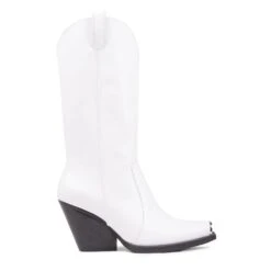 Jeffrey Campbell OVERKILL WHITE WESTERN BOOTS