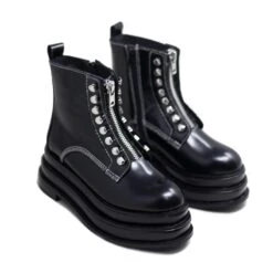 JEFFREY CAMPBELL LOCURA BLACK BOOTS