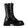 Jeffrey Campbell DEMODE BLACK PATENT BOOTS
