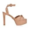 UZA NUDE LEATHER HEELS