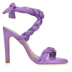 UZA LAVENDE BRAIDED HEELS