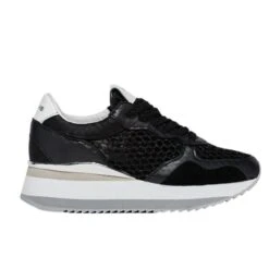 CRIME LONDON DYNAMIC BLACK SNEAKERS