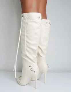 PUBLIC DESIRE - CARDI - ECRU PU -Jeffrey Campbell || Public Desire || Ash Store rgerjhjhfje 03