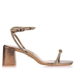 UZA GOLD SPARKLY SANDALS