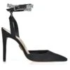 UZA BLACK SLINGBACK HEELS