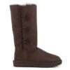 UGG AUSTRALIA BAILEY BUTTON TRIPLET CHOCOLATE BROWN