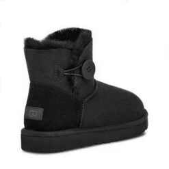UGG MINI BAILEY BUTTON II BLACK BOOTS -Jeffrey Campbell || Public Desire || Ash Store uggminibaileybutton3