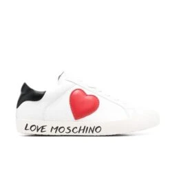 LOVE MOSCHINO HEART-PATCH SNEAKERS