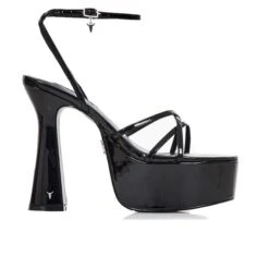 WINDSOR SMITH HEARTBREAK BLK PATENT HEEL