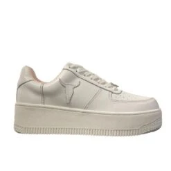 WINDSOR SMITH REBOUND NUDE SNEAKERS